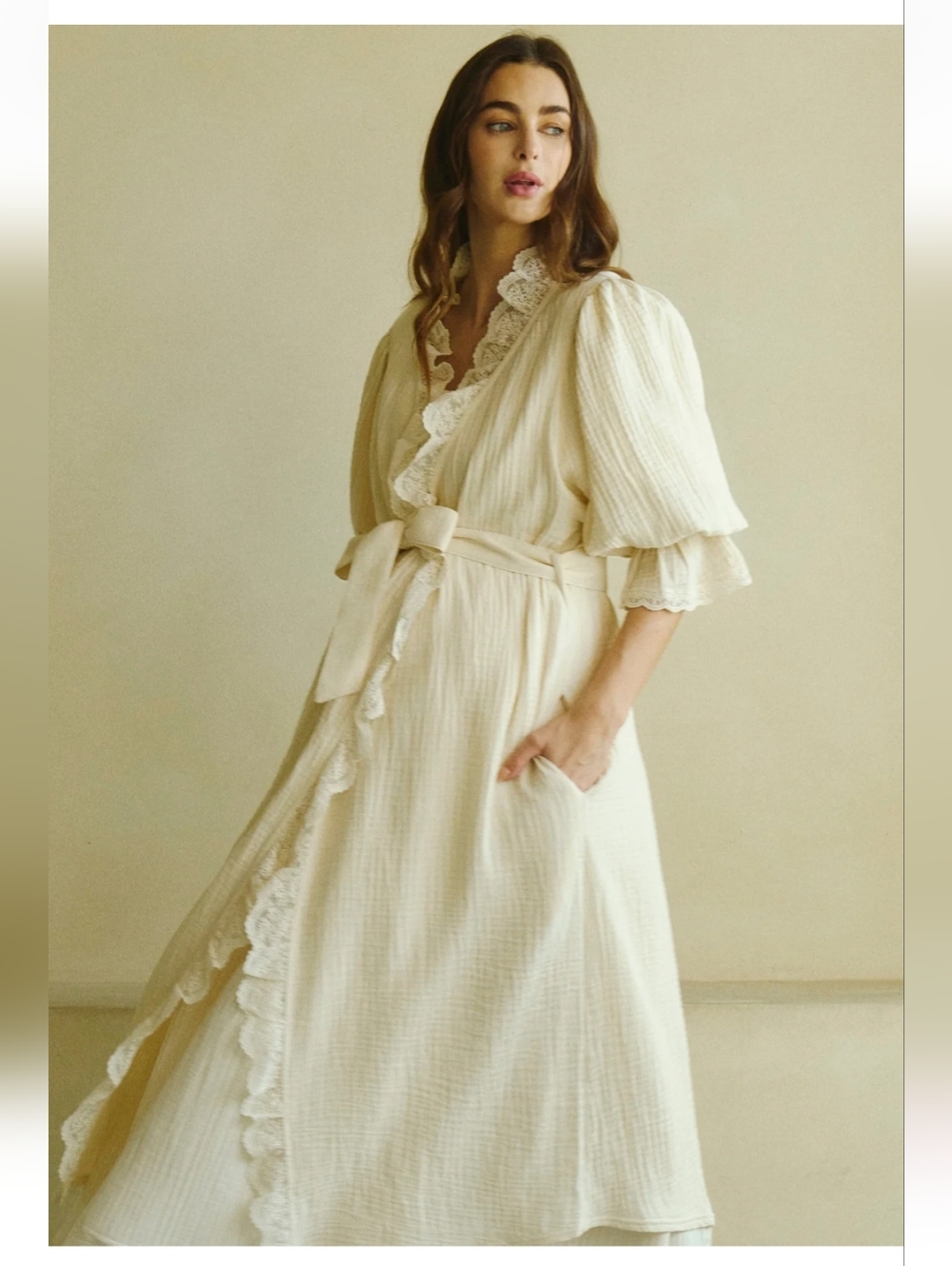 Nothing Fits But - Laced Muslin Robe